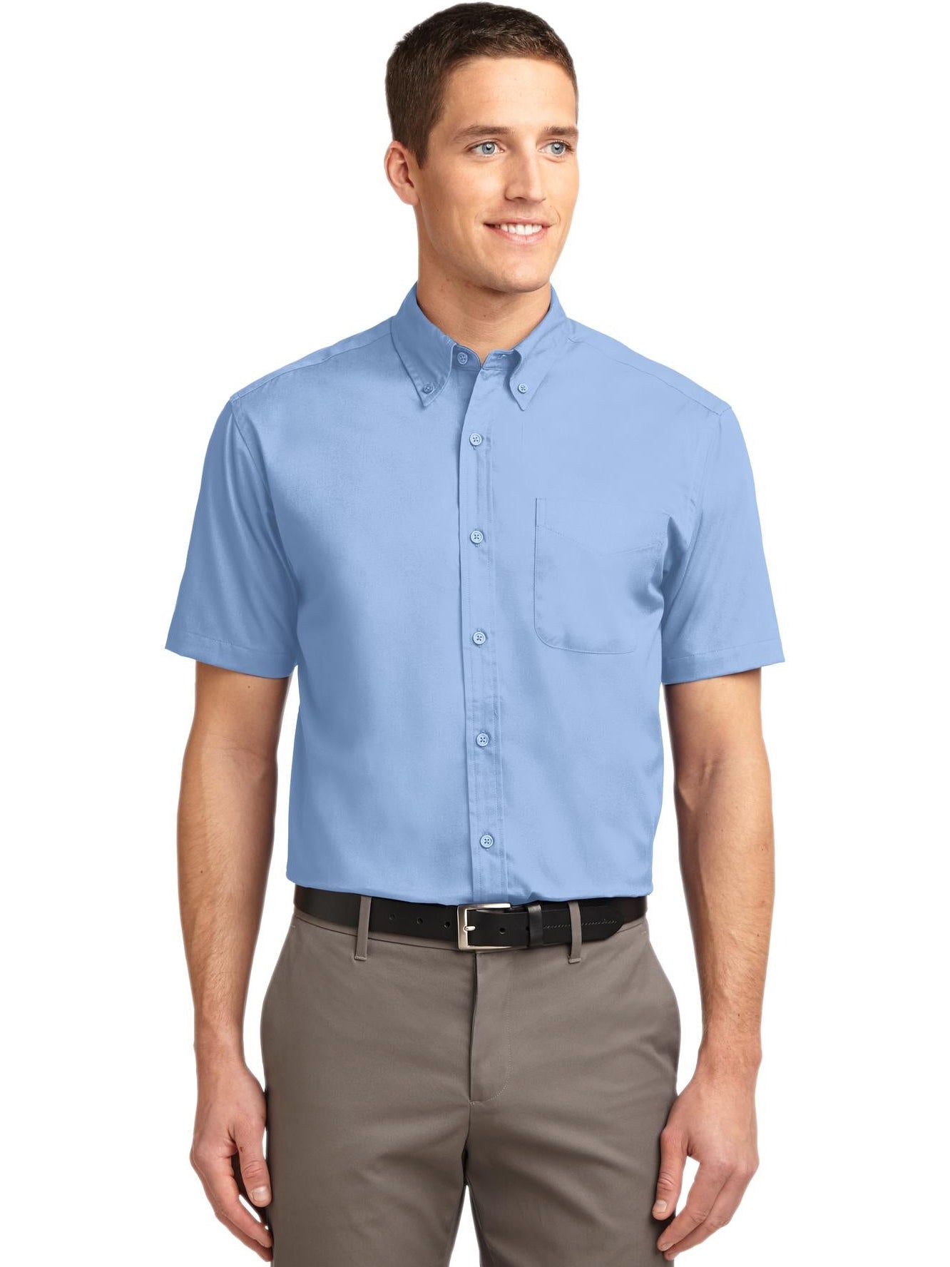 no-logo Port Authority Tall Short Sleeve Easy Care Shirt-Regular-Port Authority-Thread Logic