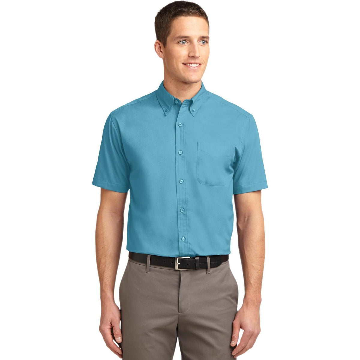 no-logo Port Authority Tall Short Sleeve Easy Care Shirt-Dress Shirts-Port Authority-Thread Logic