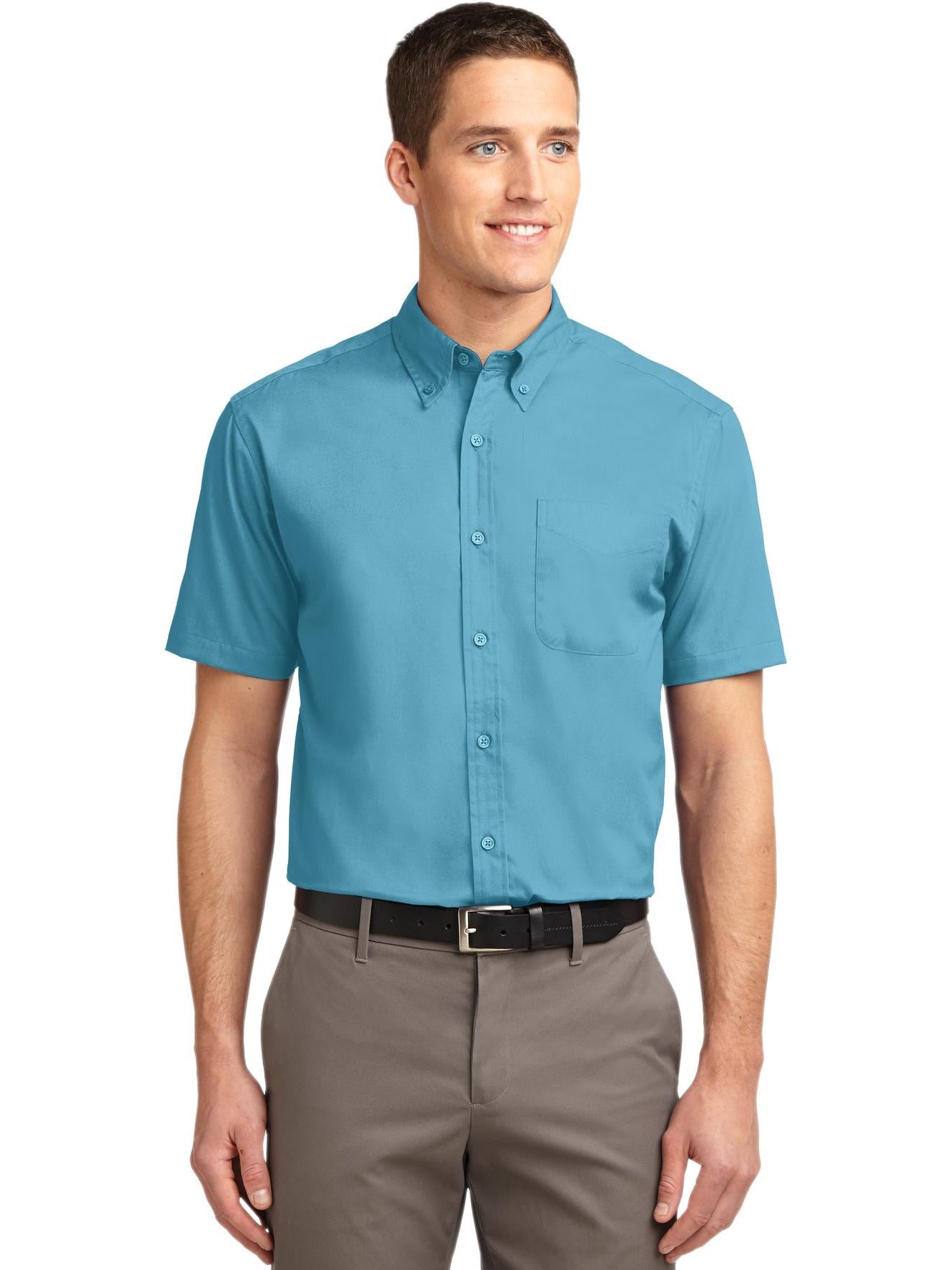 no-logo Port Authority Tall Short Sleeve Easy Care Shirt-Regular-Port Authority-Thread Logic