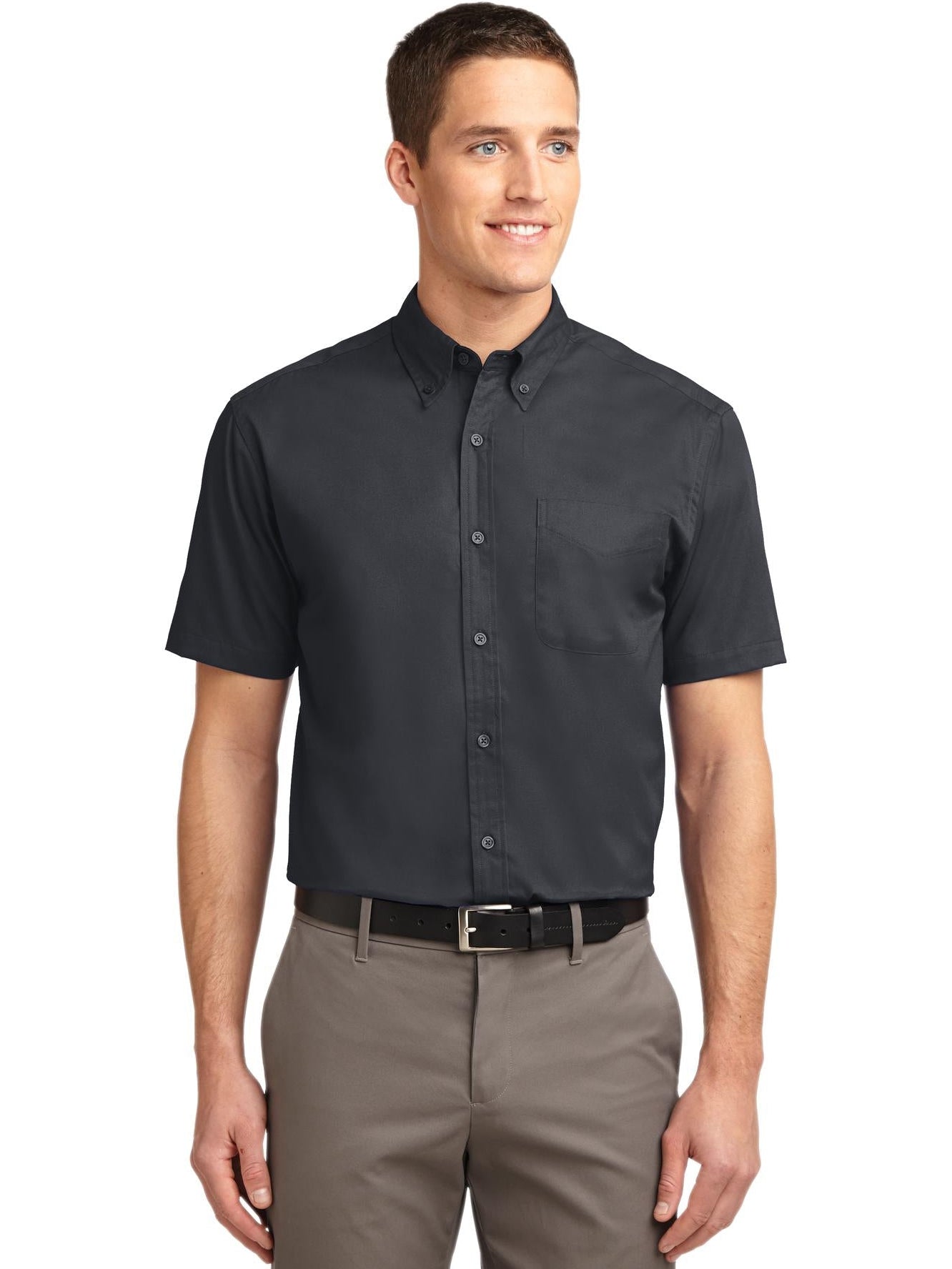 no-logo Port Authority Tall Short Sleeve Easy Care Shirt-Regular-Port Authority-Thread Logic