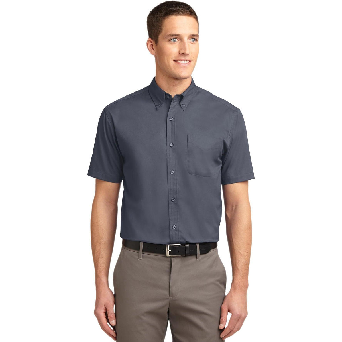no-logo Port Authority Tall Short Sleeve Easy Care Shirt-Dress Shirts-Port Authority-Thread Logic
