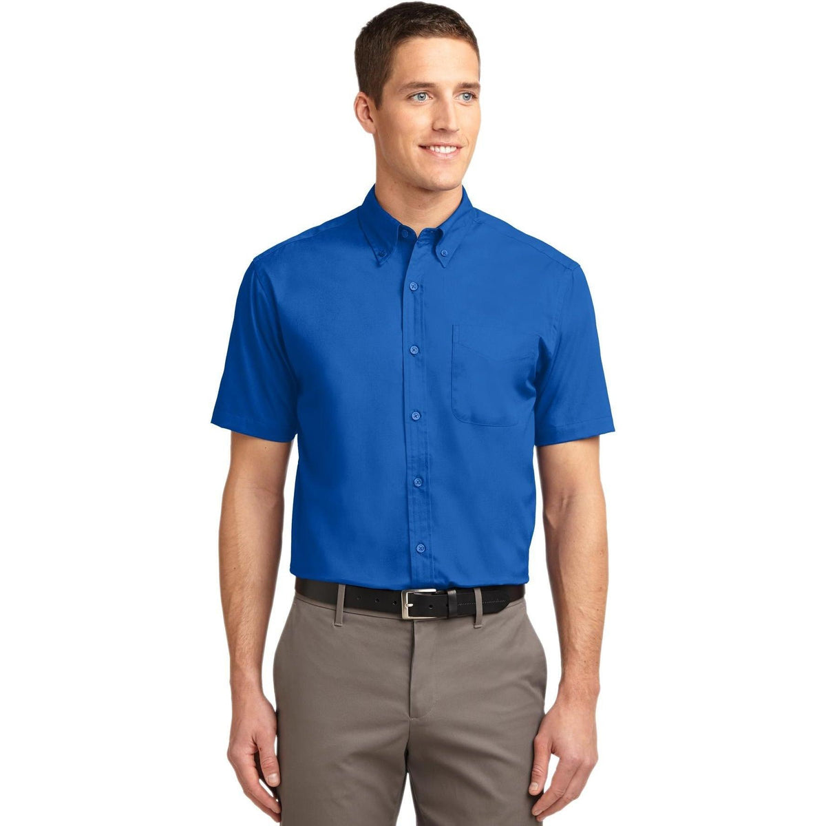 no-logo Port Authority Tall Short Sleeve Easy Care Shirt-Dress Shirts-Port Authority-Thread Logic