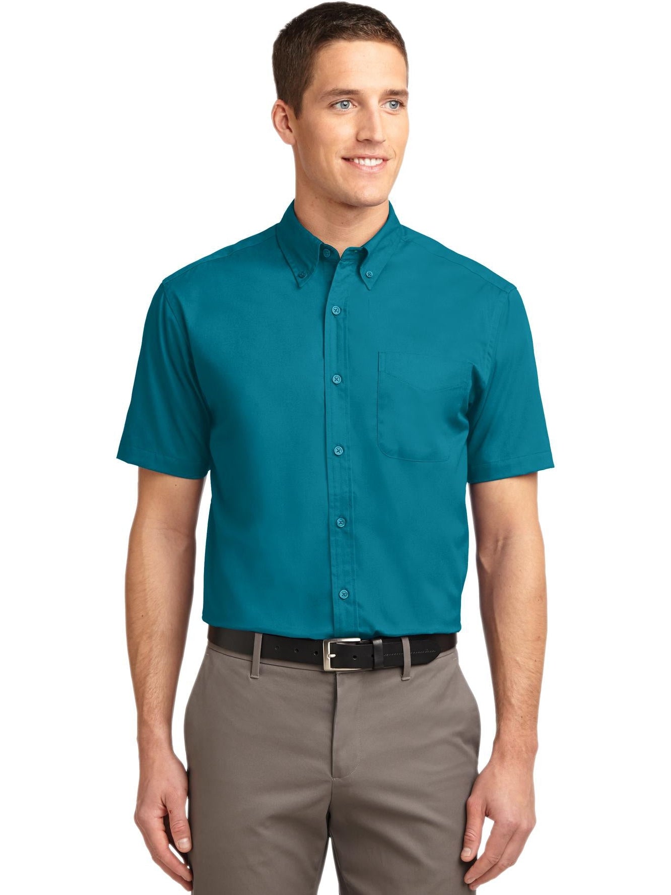 no-logo Port Authority Tall Short Sleeve Easy Care Shirt-Regular-Port Authority-Thread Logic