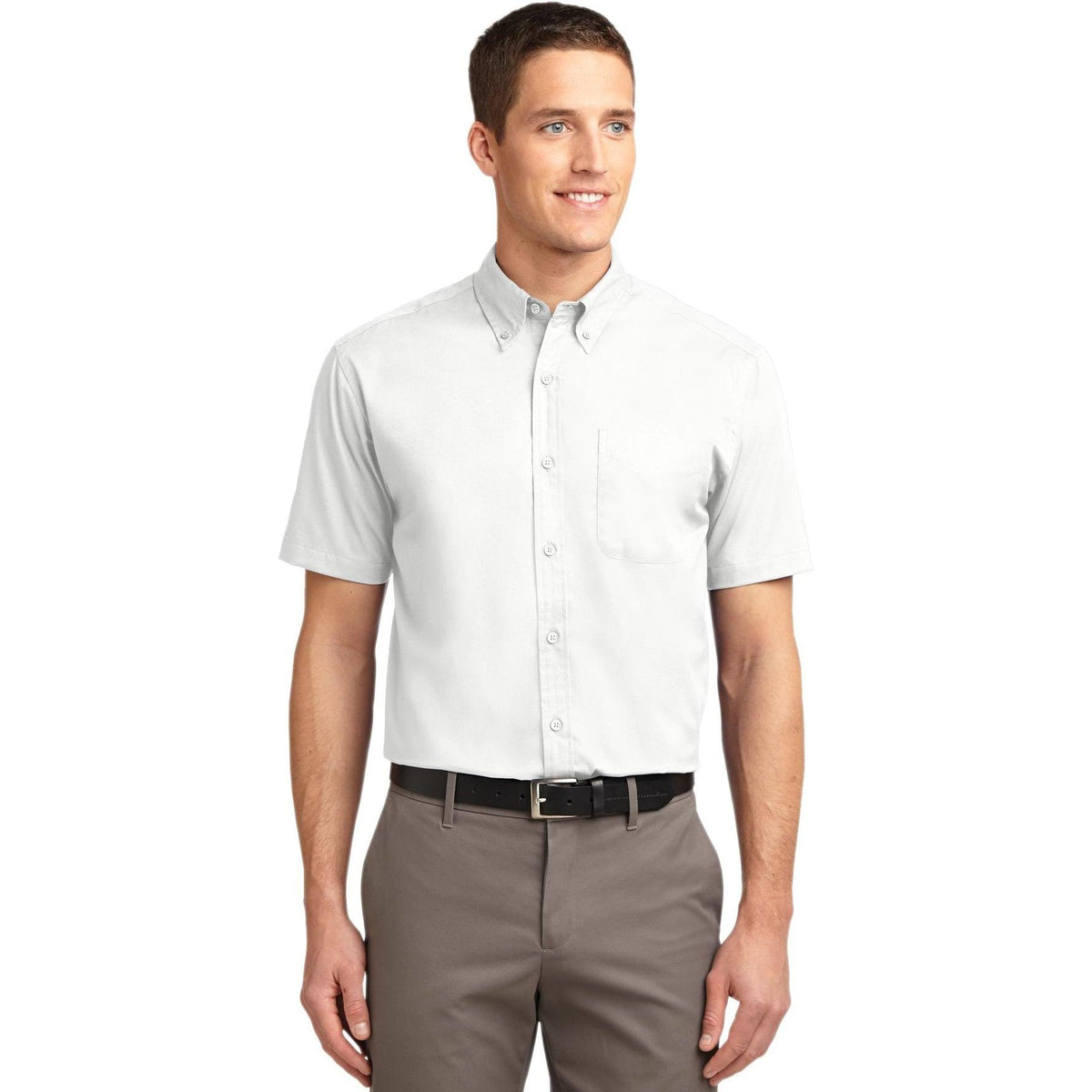 no-logo Port Authority Tall Short Sleeve Easy Care Shirt-Dress Shirts-Port Authority-Thread Logic