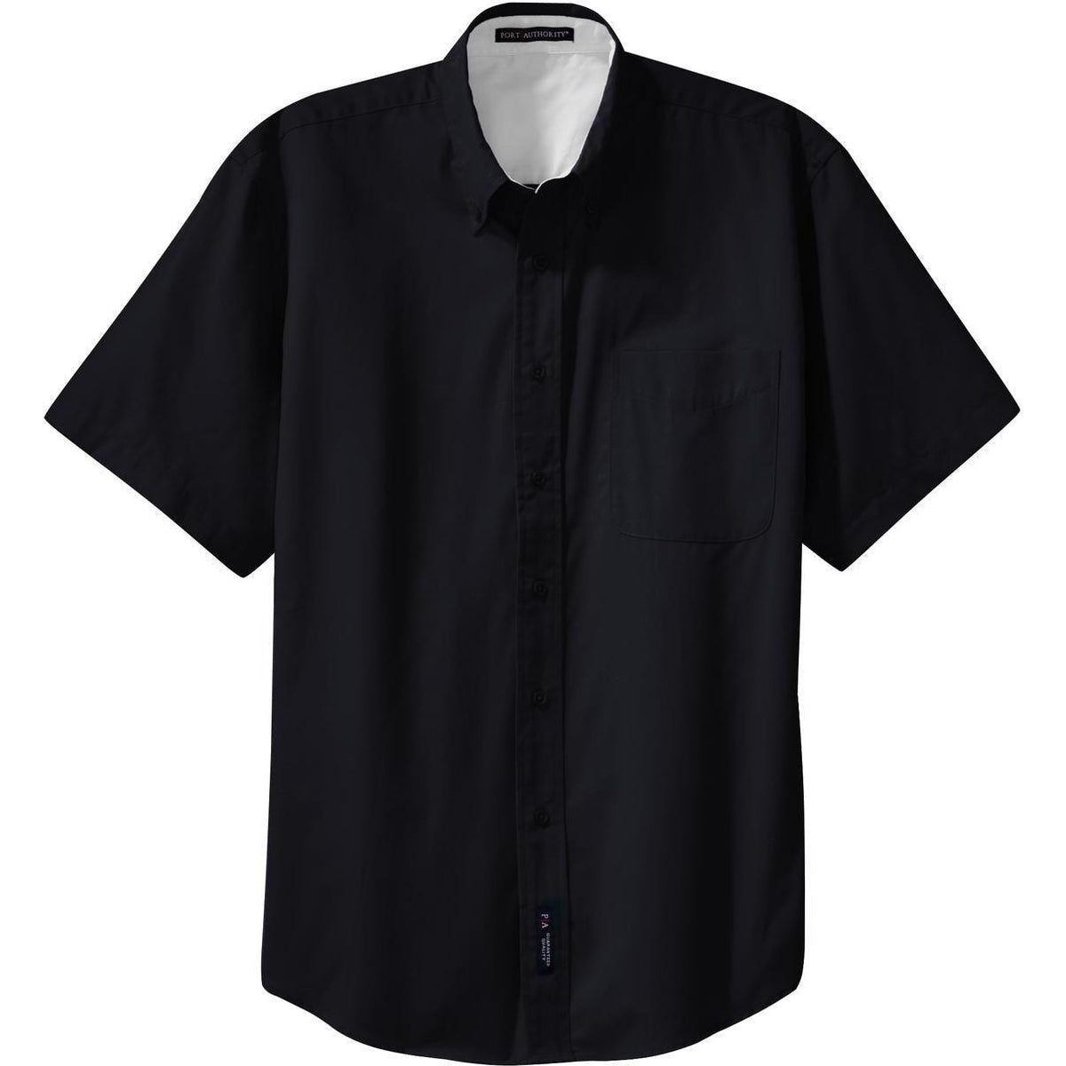 no-logo Port Authority Tall Short Sleeve Easy Care Shirt-Dress Shirts-Port Authority-Navy/Light Stone-LT-Thread Logic