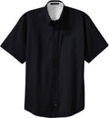 no-logo Port Authority Tall Short Sleeve Easy Care Shirt-Regular-Port Authority-Navy/Light Stone-LT-Thread Logic