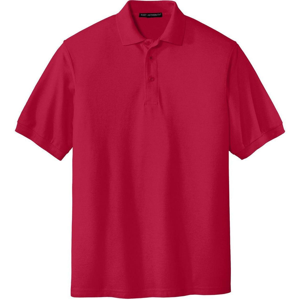 no-logo Port Authority Tall Silk Touch Polo Shirt-Regular-Port Authority-Red-LT-Thread Logic