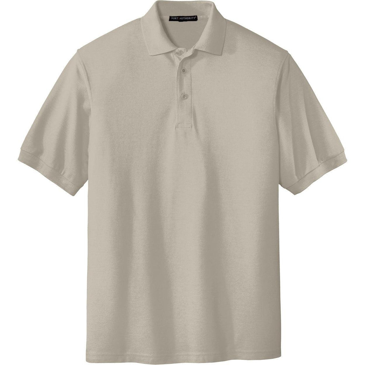 no-logo Port Authority Tall Silk Touch Polo Shirt-Regular-Port Authority-Stone-LT-Thread Logic