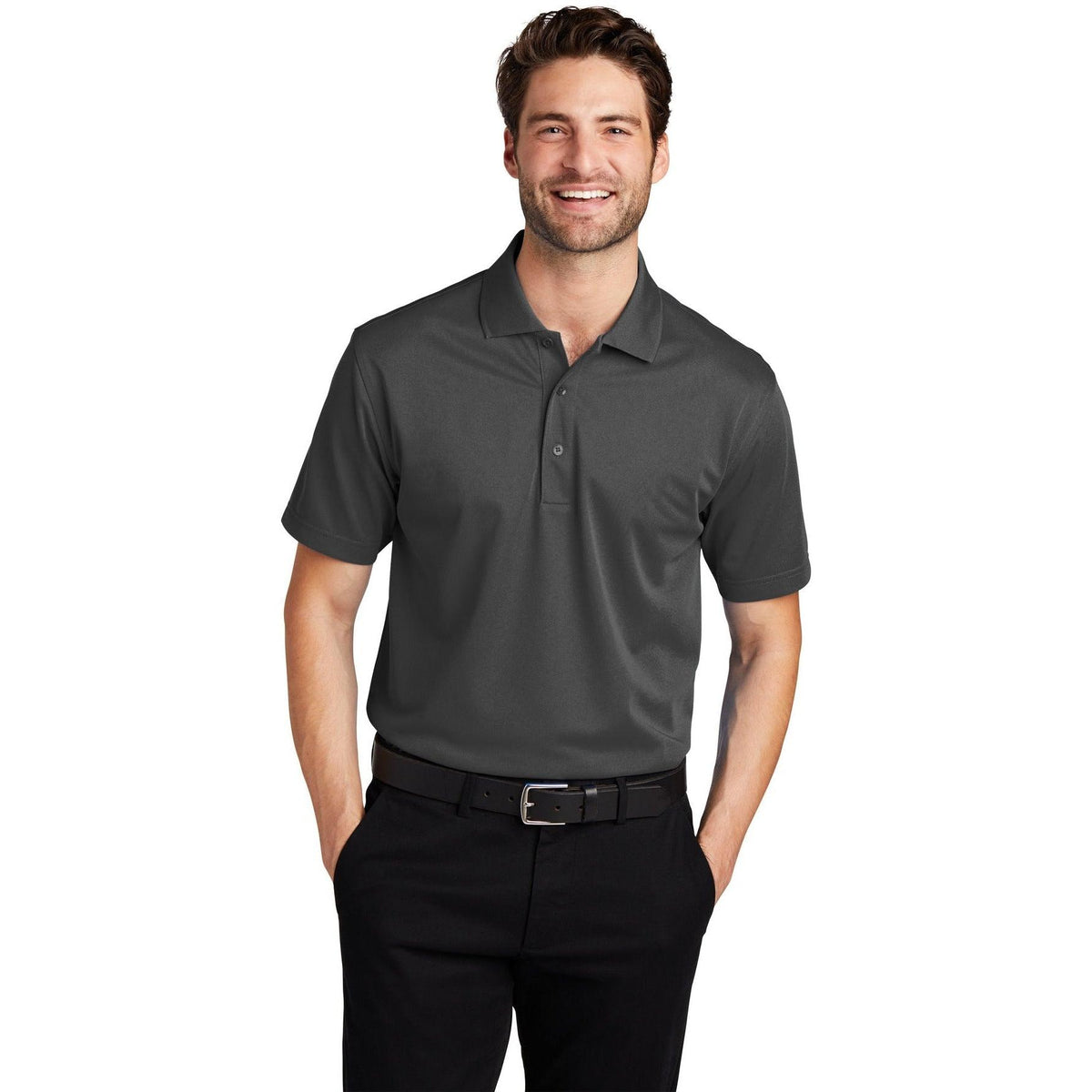 no-logo Port Authority Tall Tech Pique Polo-Regular-Port Authority-Thread Logic