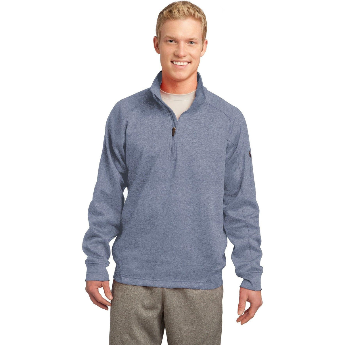 no-logo Sport-Tek Tech Fleece 1/4 Zip Pullover-Quarter Zips-Sport-Tek-Thread Logic
