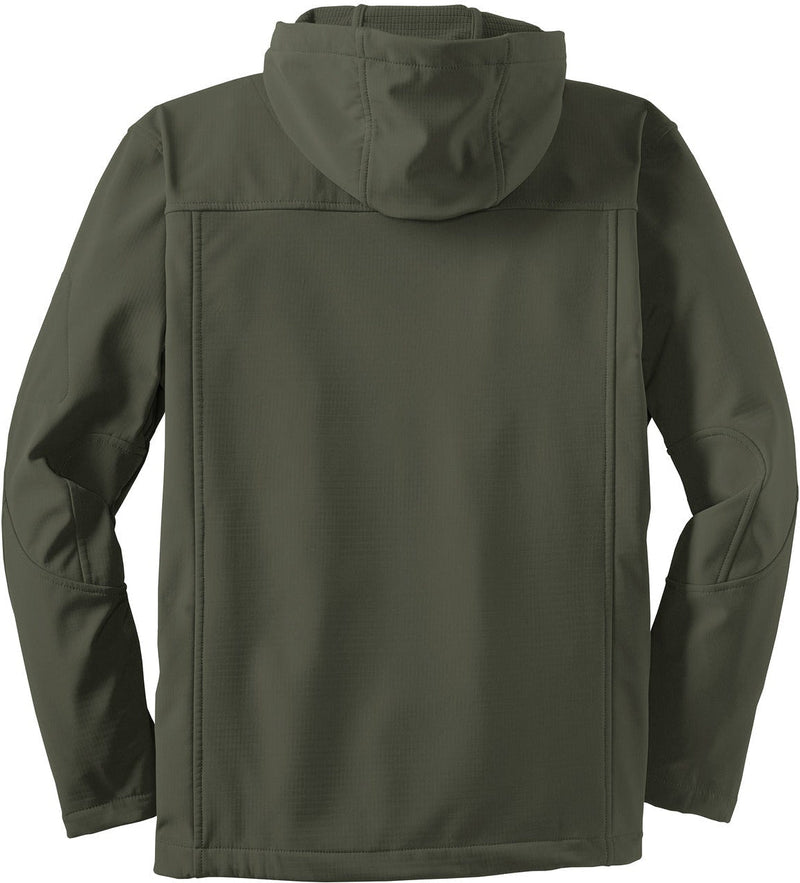 no-logo Port Authority Textured Hooded Soft Shell Jacket-Regular-Port Authority-Thread Logic