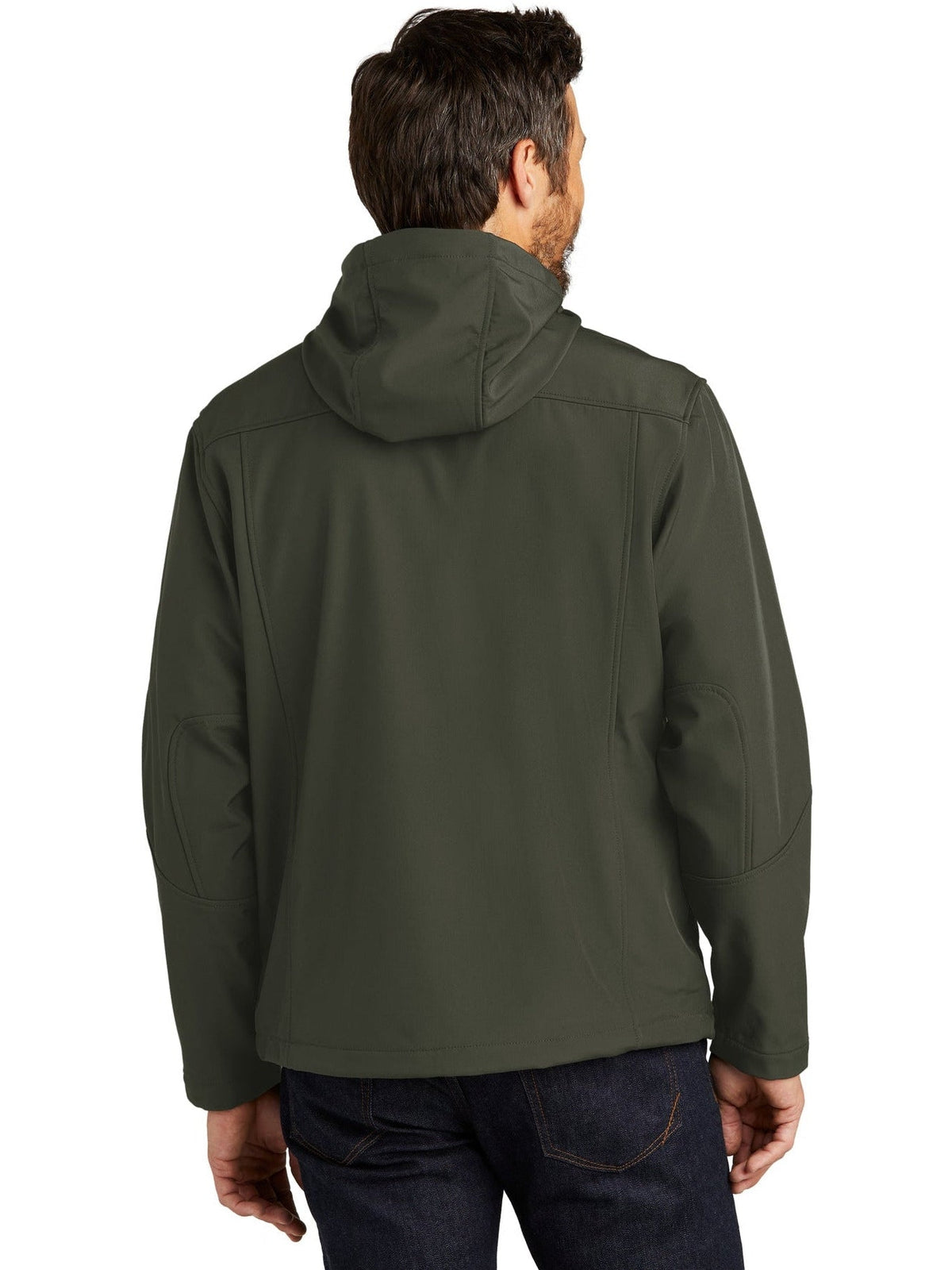 Port authority textured hooded soft shell jacket best sale