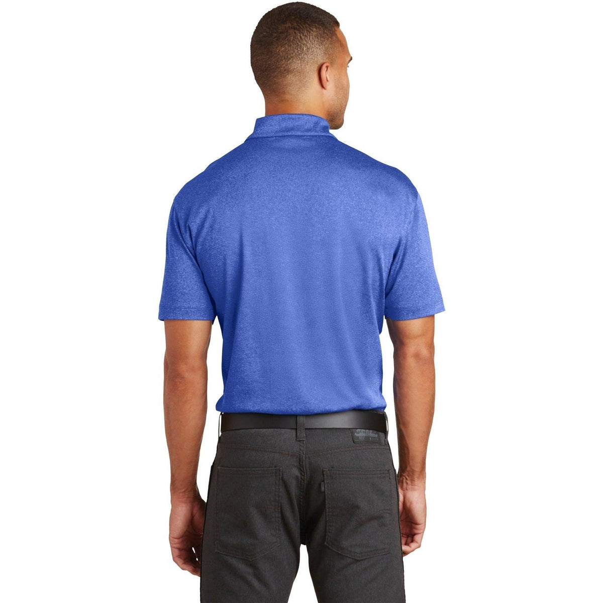 no-logo Port Authority Trace Heather Polo-Regular-Port Authority-Thread Logic