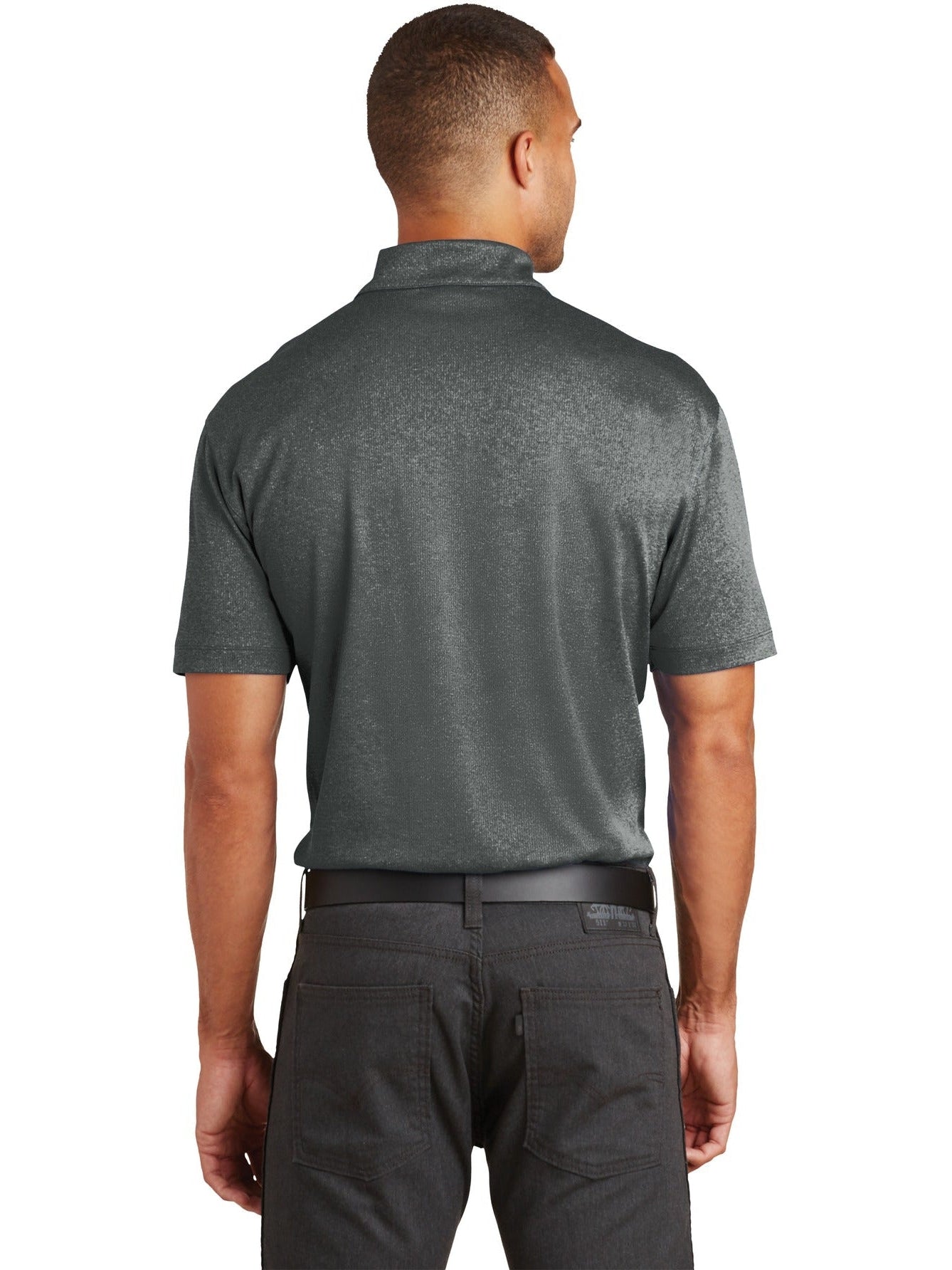 no-logo Port Authority Trace Heather Polo-Regular-Port Authority-Thread Logic