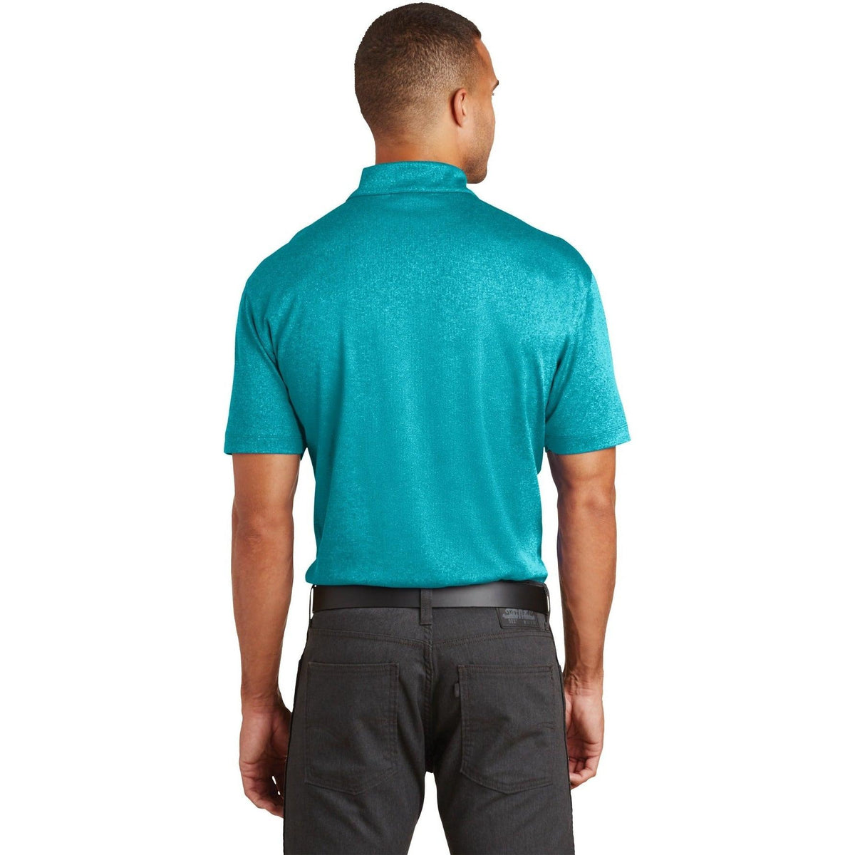 no-logo Port Authority Trace Heather Polo-Regular-Port Authority-Thread Logic