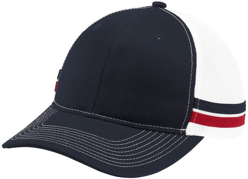 Port Authority Two-Stripe Snapback Trucker Cap no-logo