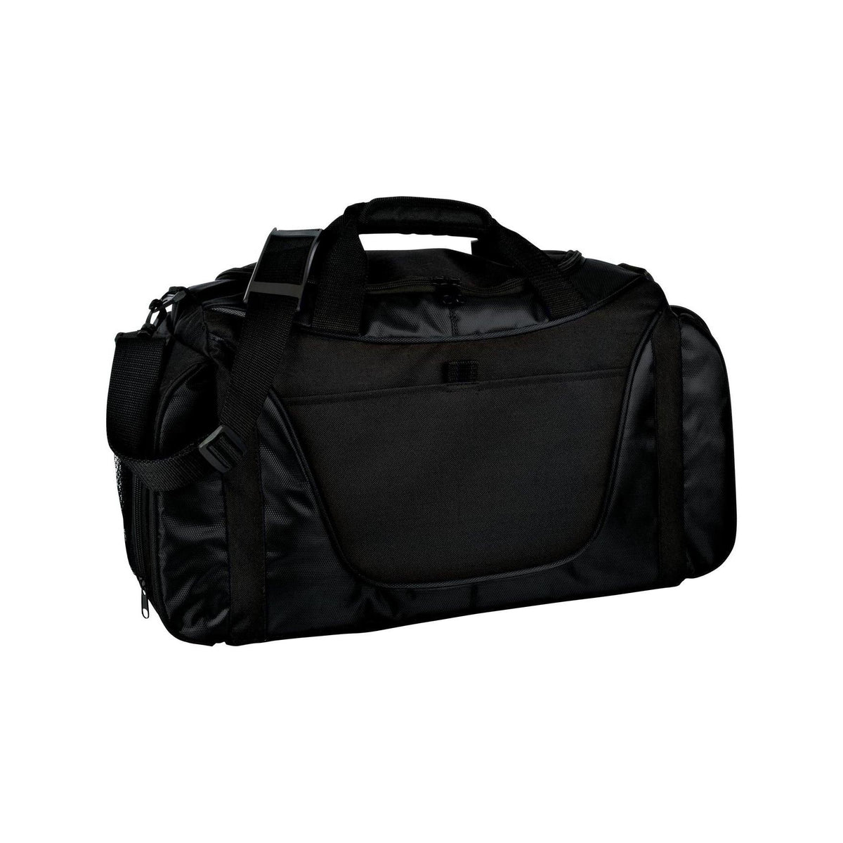 no-logo Port Authority Two Tone Medium Duffel Bag-Bags-Port Authority-Black/Black-Thread Logic