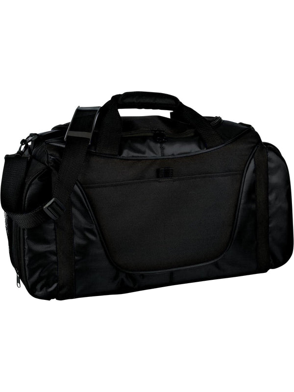 Port Authority Two Tone Medium Duffel Bag-Regular-Port Authority-Black/Black-Thread Logic