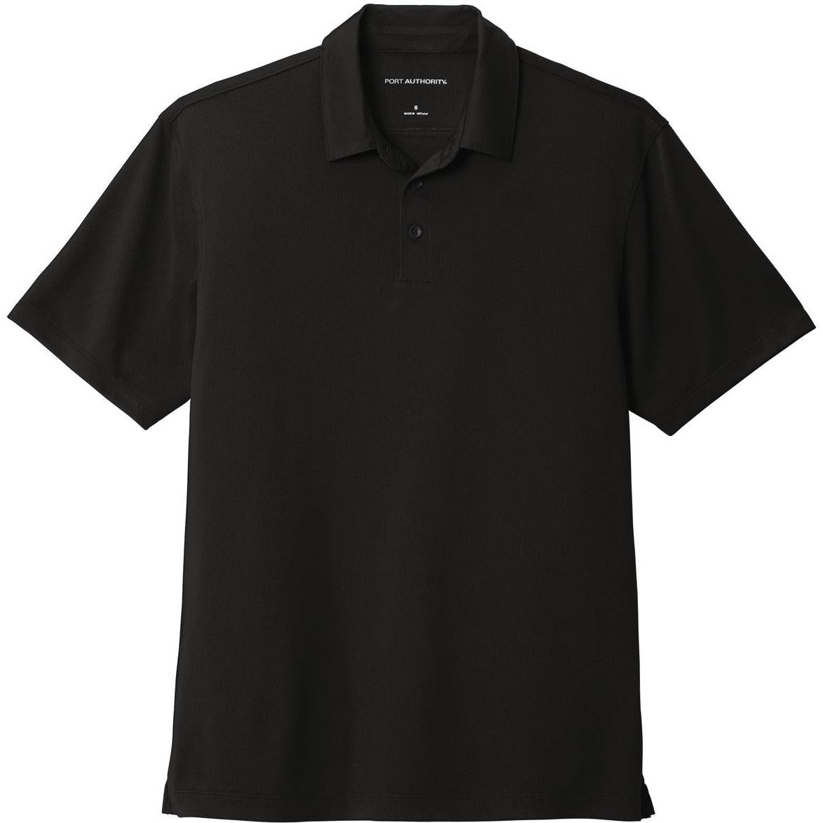 no-logo Port Authority UV Choice Pique Polo-Regular-Port Authority-Black-S-Thread Logic