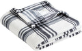 no-logo Port Authority Ultra Plush Blanket-Regular-Port Authority-Black/White Plaid-1 Size-Thread Logic