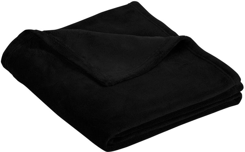 no-logo Port Authority Ultra Plush Blanket-Regular-Port Authority-Deep Black-1 Size-Thread Logic