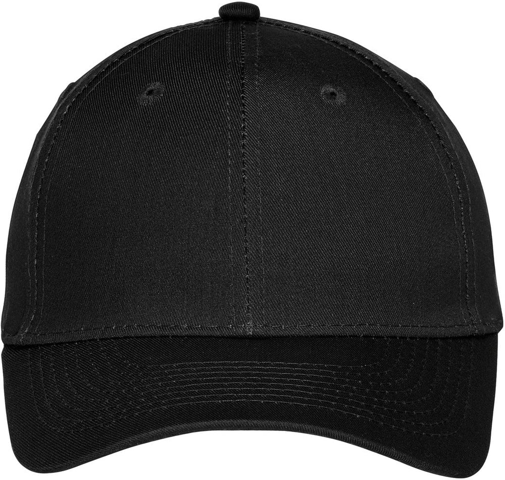 Port Authority Uniforming Twill Cap-Regular-Port Authority-Black-OSFA-Thread Logic 