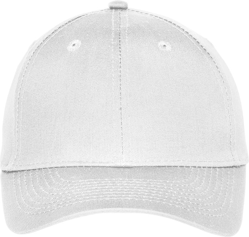 Port Authority Uniforming Twill Cap-Regular-Port Authority-White-OSFA-Thread Logic 