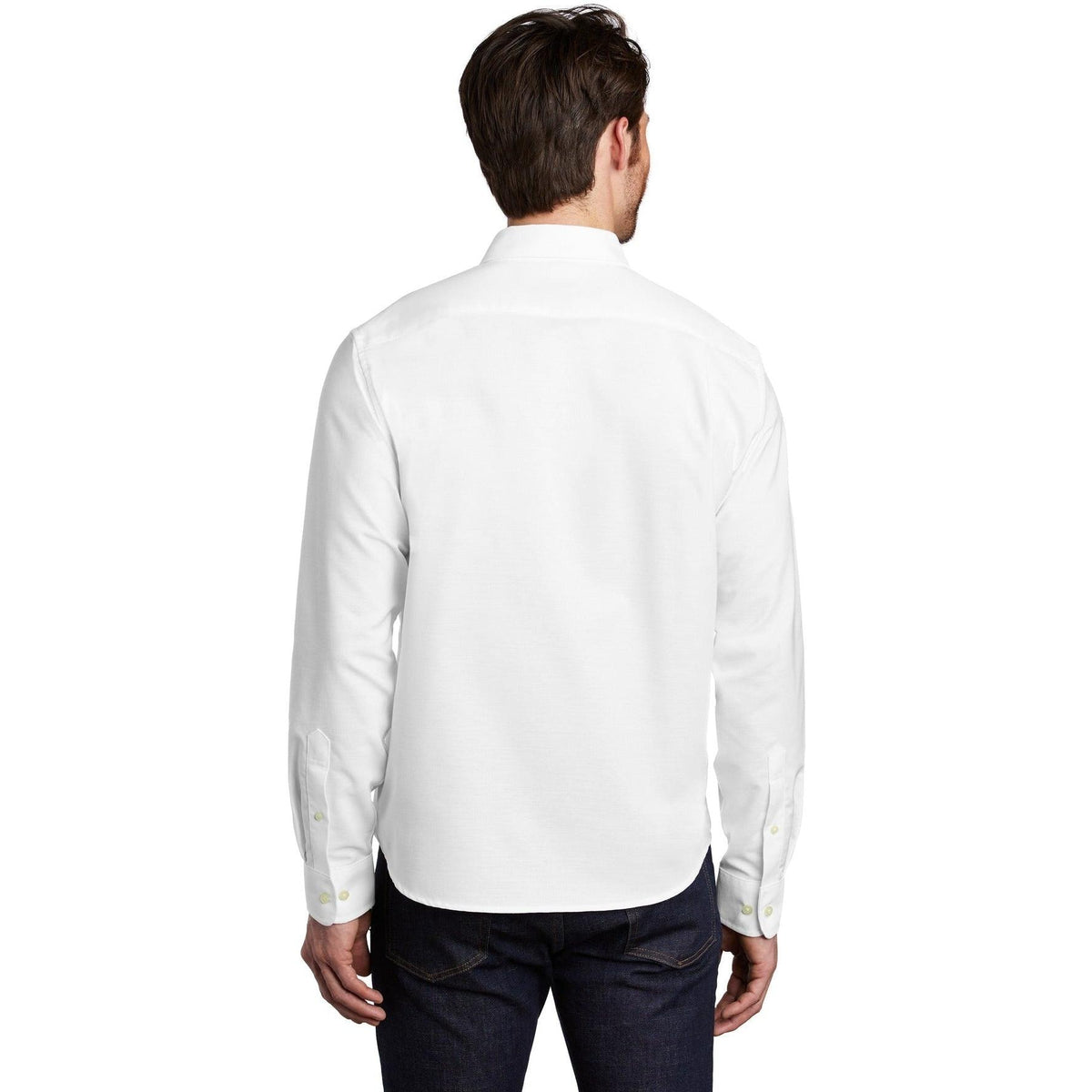 no-logo Port Authority Untucked Fit SuperPro Oxford Shirt-Dress Shirts-Port Authority-Thread Logic