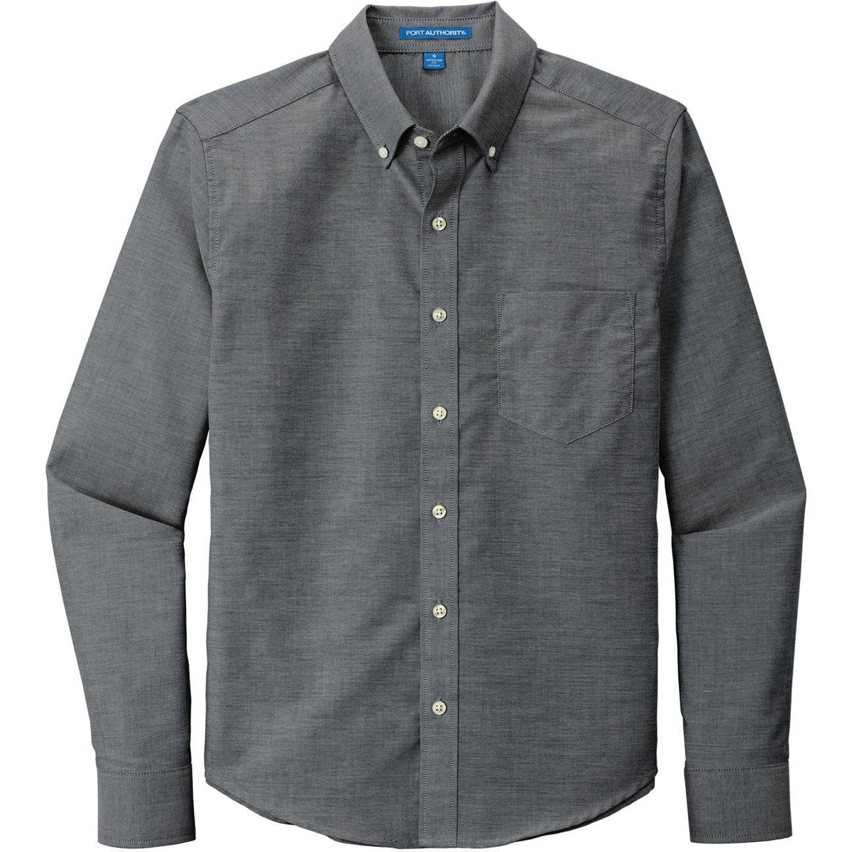 no-logo Port Authority Untucked Fit SuperPro Oxford Shirt-Dress Shirts-Port Authority-Black-XS-Thread Logic