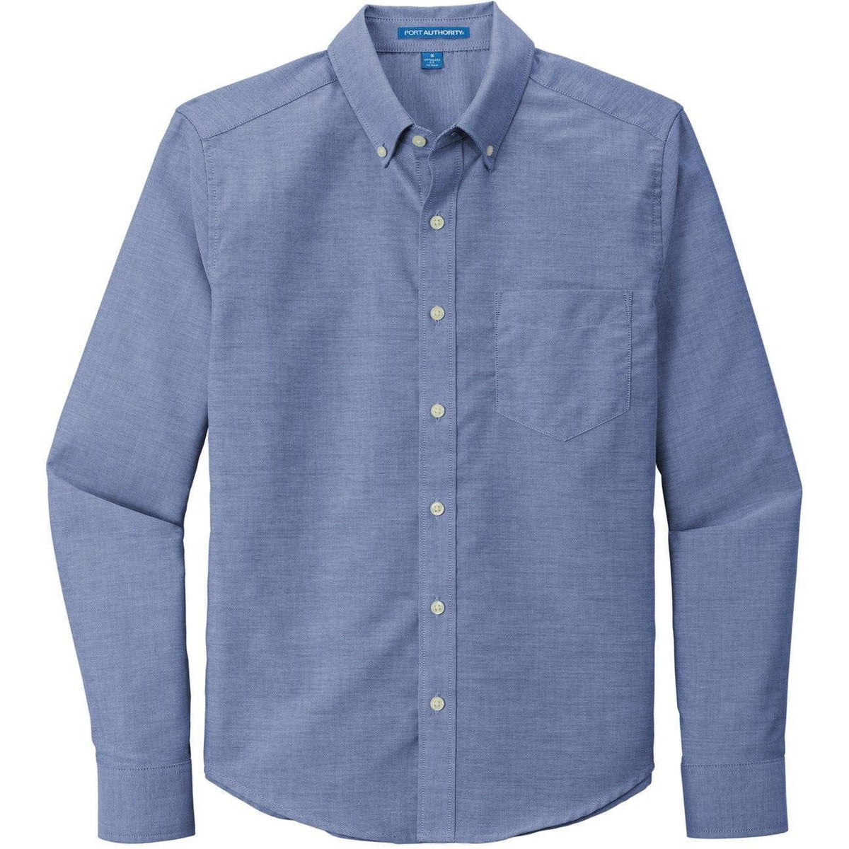 no-logo Port Authority Untucked Fit SuperPro Oxford Shirt-Dress Shirts-Port Authority-Navy-XS-Thread Logic