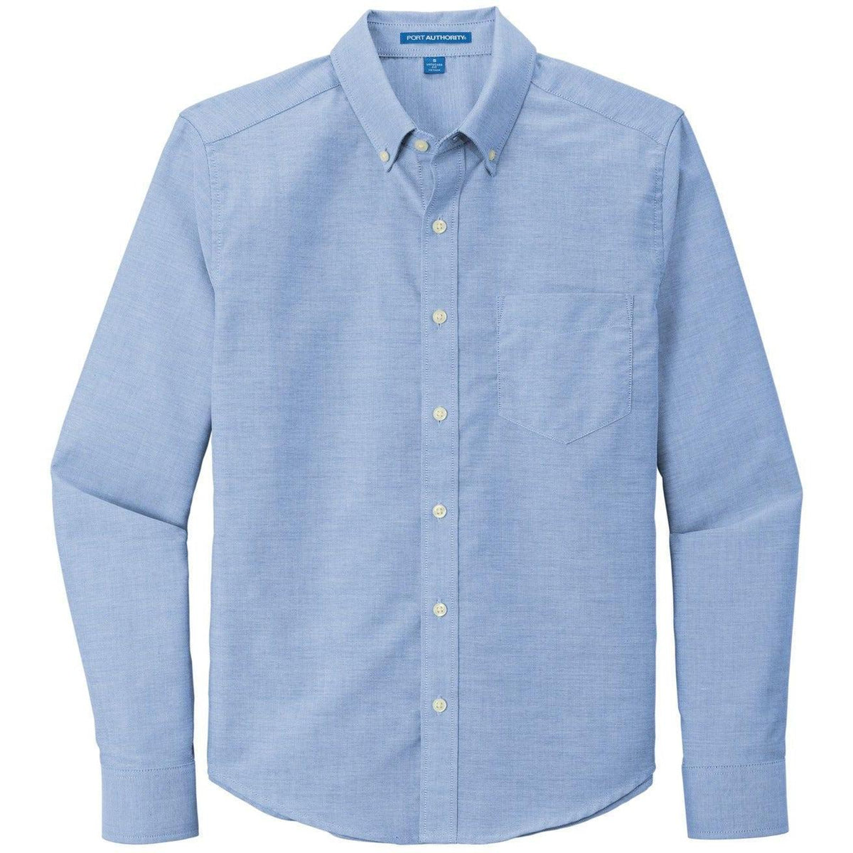 no-logo Port Authority Untucked Fit SuperPro Oxford Shirt-Dress Shirts-Port Authority-Oxford Blue-XS-Thread Logic
