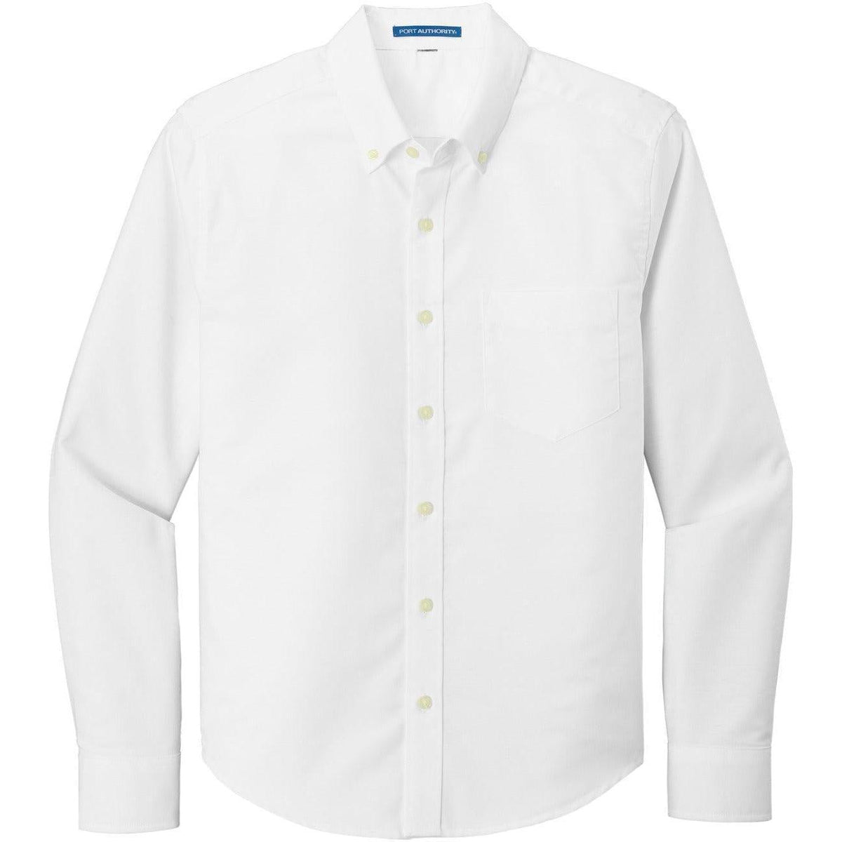 no-logo Port Authority Untucked Fit SuperPro Oxford Shirt-Dress Shirts-Port Authority-White-XS-Thread Logic