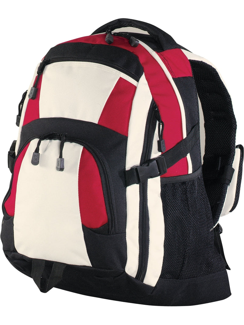 Port Authority Urban Backpack-Regular-Port Authority-Black/Red/Stone-Thread Logic