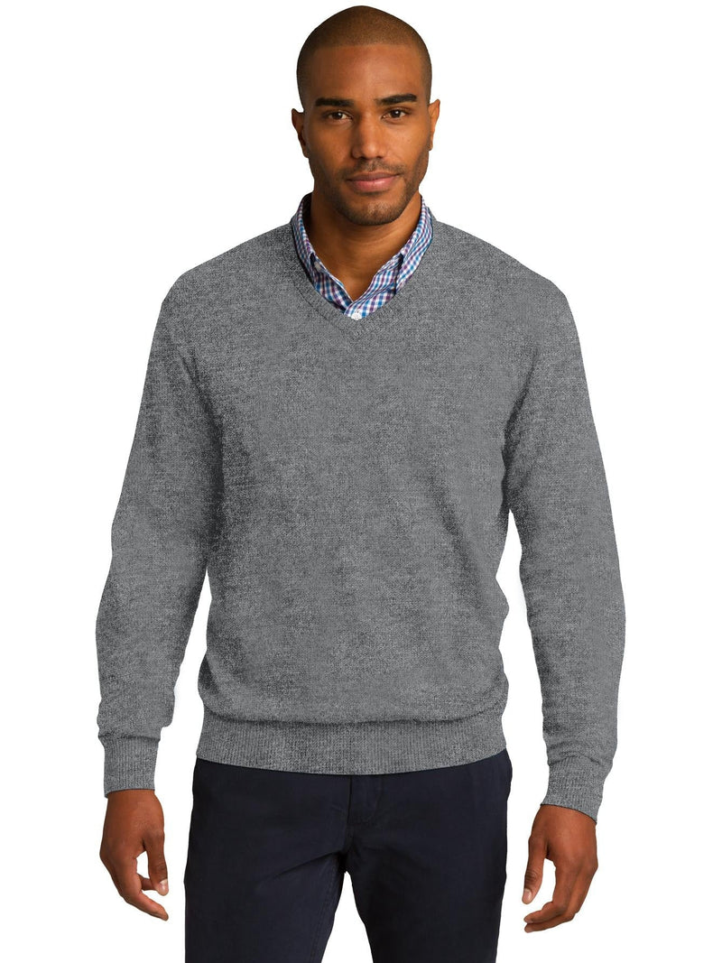 no-logo Port Authority V-Neck Sweater-Regular-Port Authority-Thread Logic