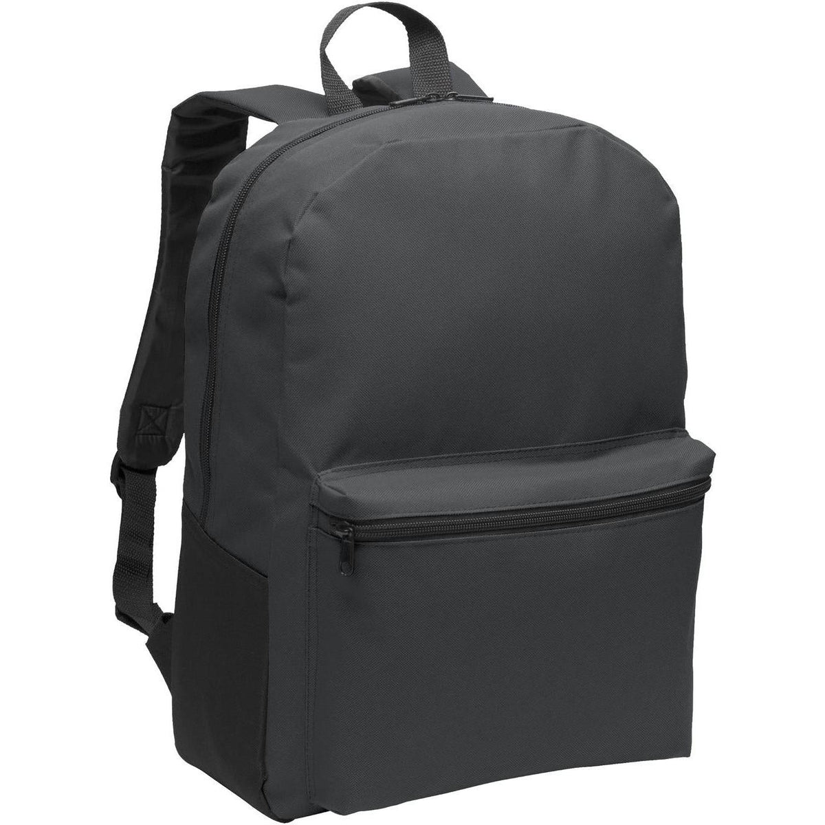 no-logo Port Authority Value Backpack-Bags-Port Authority-Dark Charcoal-Thread Logic
