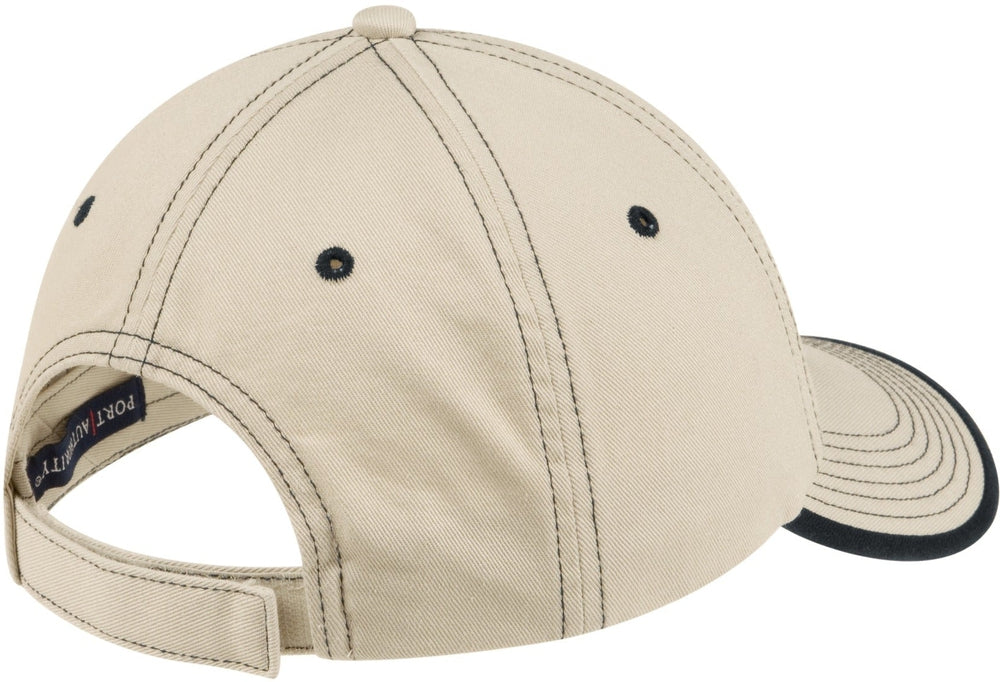no-logo Port Authority Vintage Washed Contrast Stitch Cap-Regular-Port Authority-Thread Logic 
