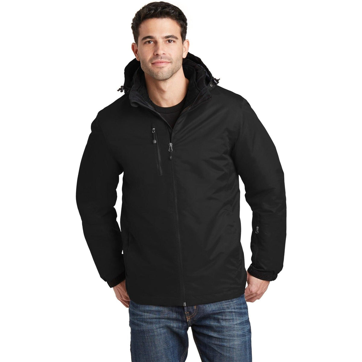 no-logo Port Authority Vortex Waterproof 3-in-1 Jacket-Regular-Port Authority-Thread Logic