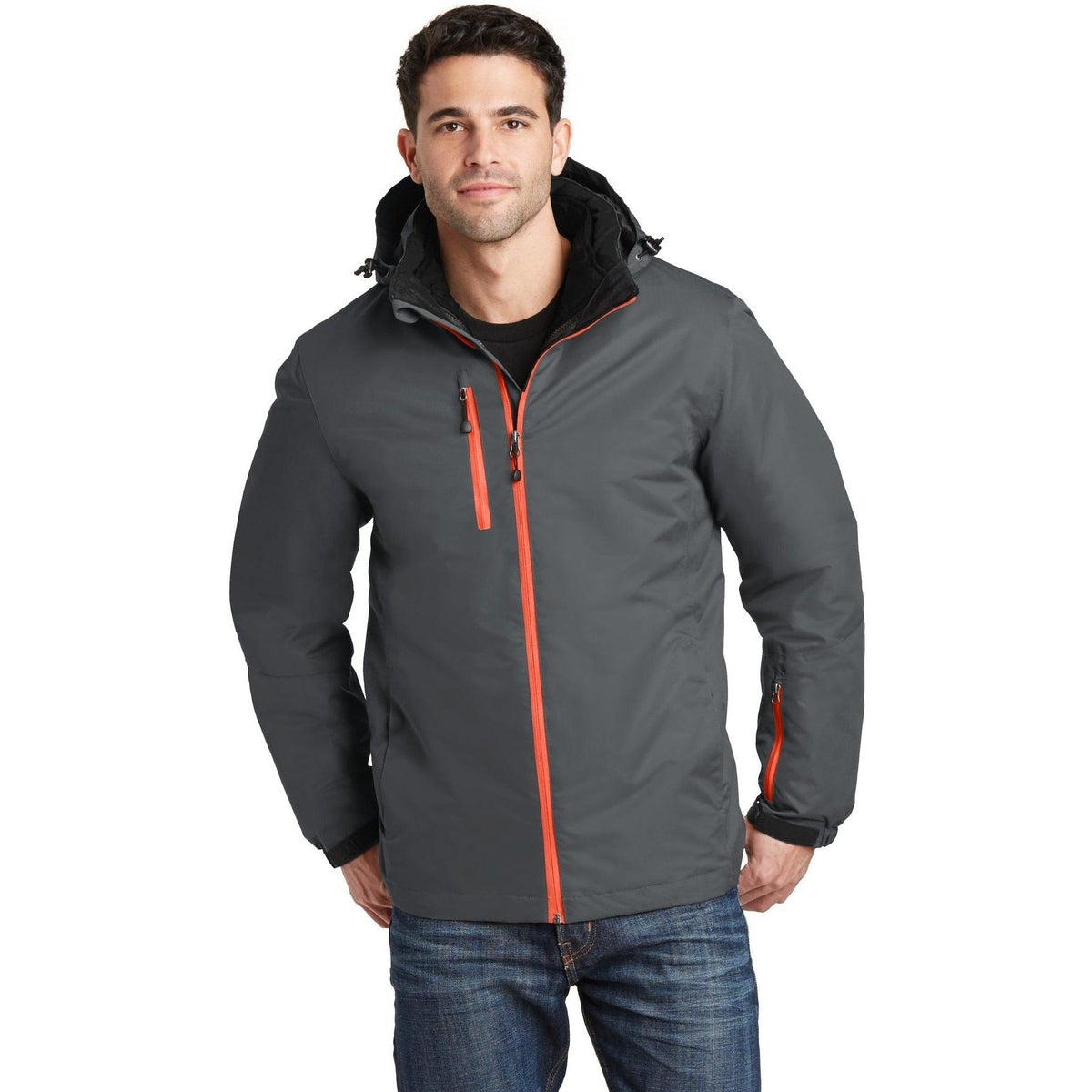 no-logo Port Authority Vortex Waterproof 3-in-1 Jacket-Regular-Port Authority-Thread Logic