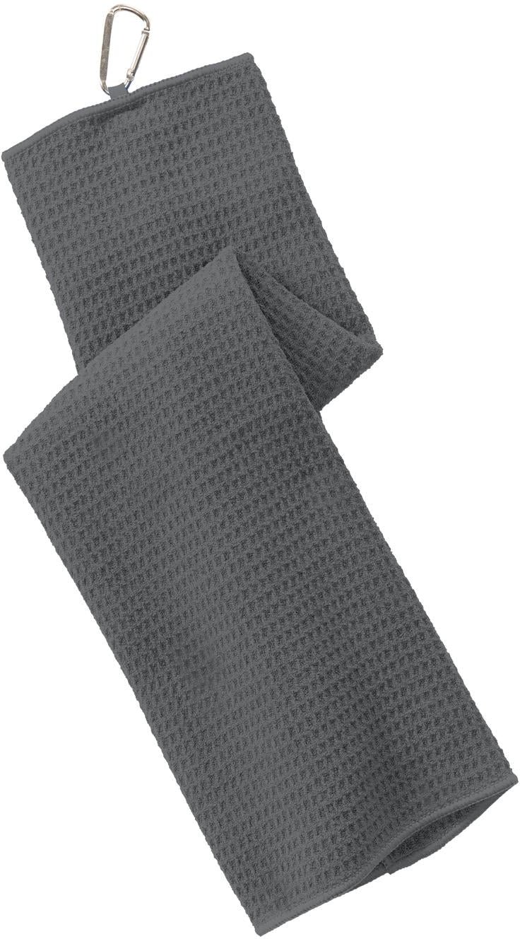 no-logo Port Authority Waffle Microfiber Golf Towel-Regular-Port Authority-Deep Smoke-1 Size-Thread Logic