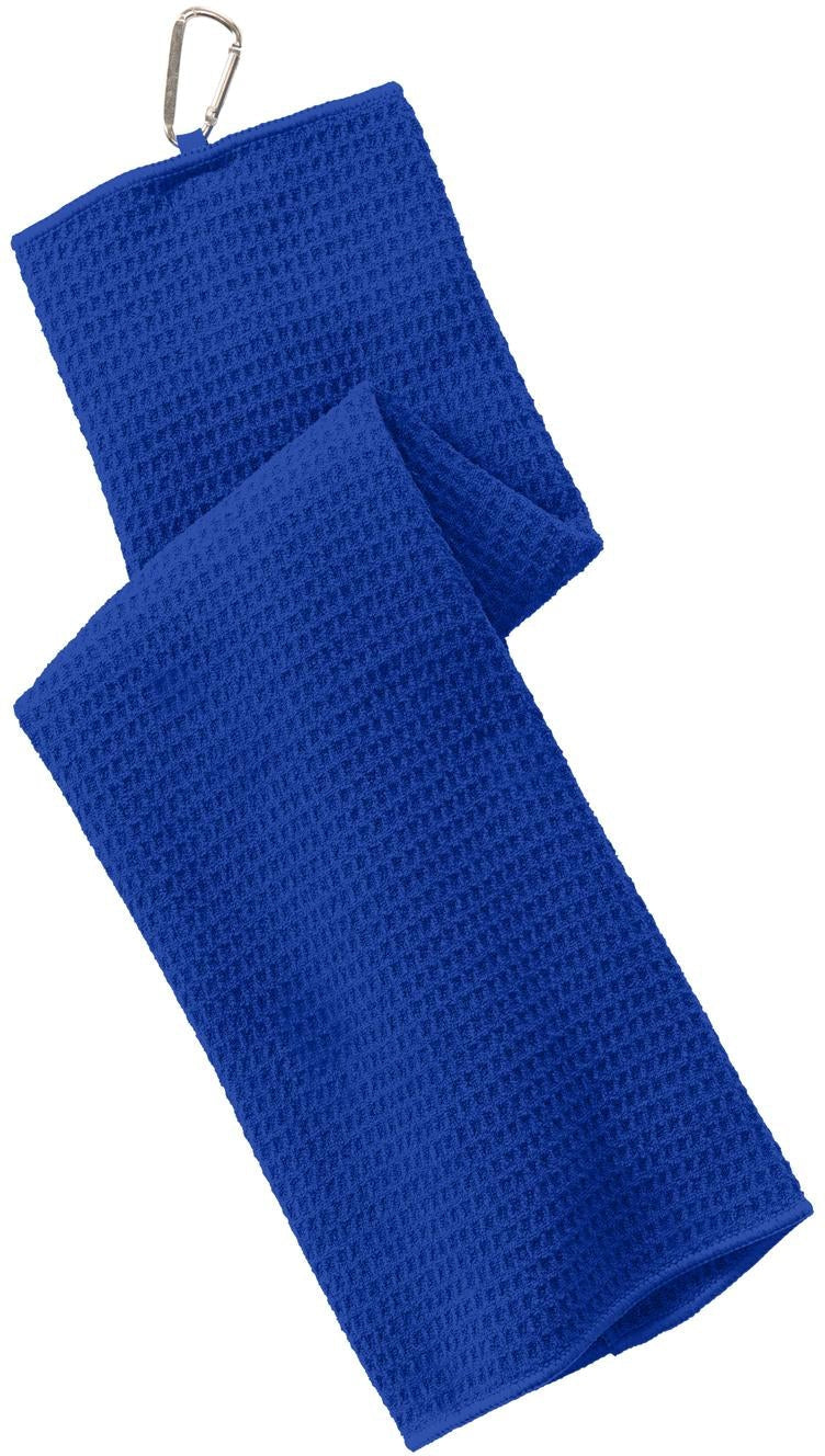 no-logo Port Authority Waffle Microfiber Golf Towel-Regular-Port Authority-Royal-1 Size-Thread Logic