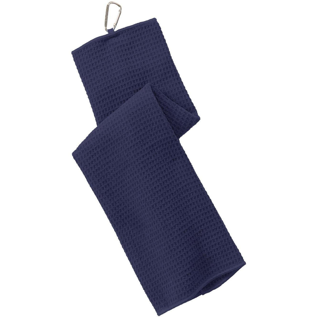 no-logo Port Authority Waffle Microfiber Golf Towel-Regular-Port Authority-True Navy-1 Size-Thread Logic