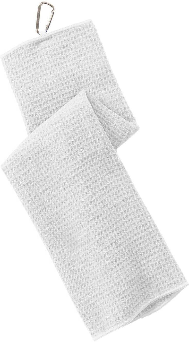 no-logo Port Authority Waffle Microfiber Golf Towel-Regular-Port Authority-White-1 Size-Thread Logic