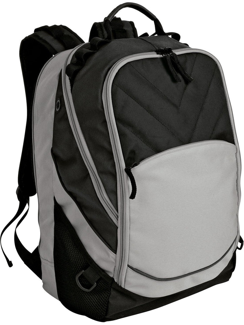 Port Authority Xcape Computer Backpack-Regular-Port Authority-Black/Grey-Thread Logic