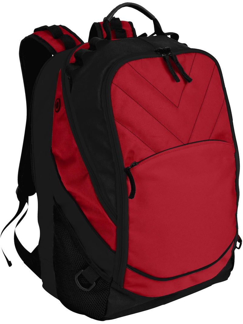 Port Authority Xcape Computer Backpack-Regular-Port Authority-Chili Red/Black-Thread Logic