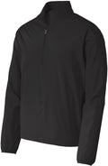 no-logo Port Authority Zephyr 1/2-Zip Pullover-Regular-Port Authority-Black-S-Thread Logic