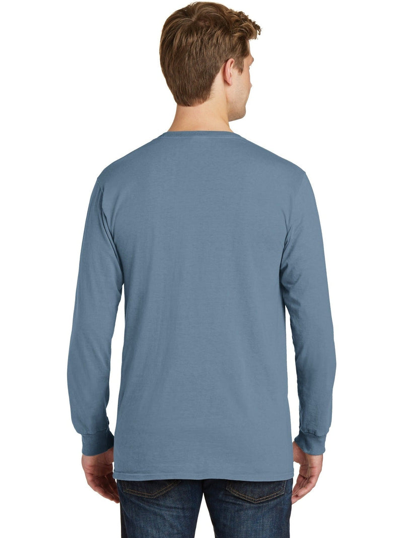 no-logo Port & Company Beach Wash Garment-Dyed Long Sleeve Pocket Tee-Regular-Port & Company-Thread Logic