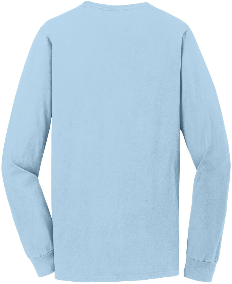 no-logo Port & Company Beach Wash Garment-Dyed Long Sleeve Pocket Tee-Regular-Port & Company-Thread Logic