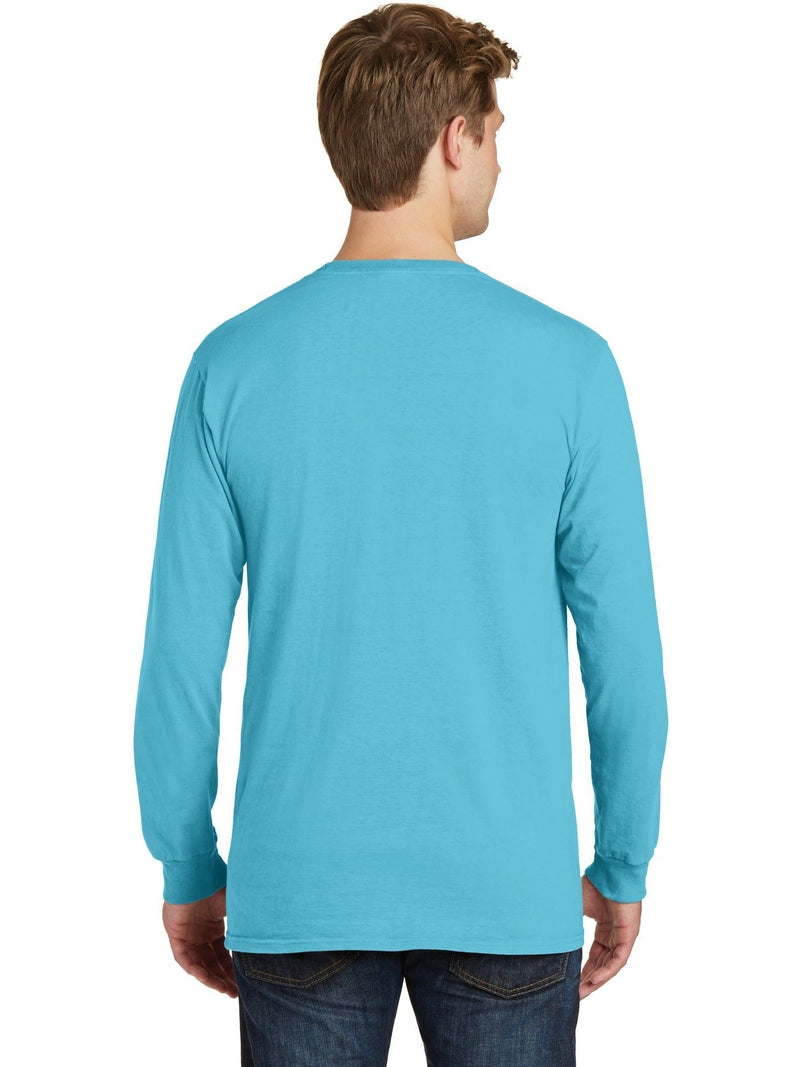 no-logo Port & Company Beach Wash Garment-Dyed Long Sleeve Pocket Tee-Regular-Port & Company-Thread Logic