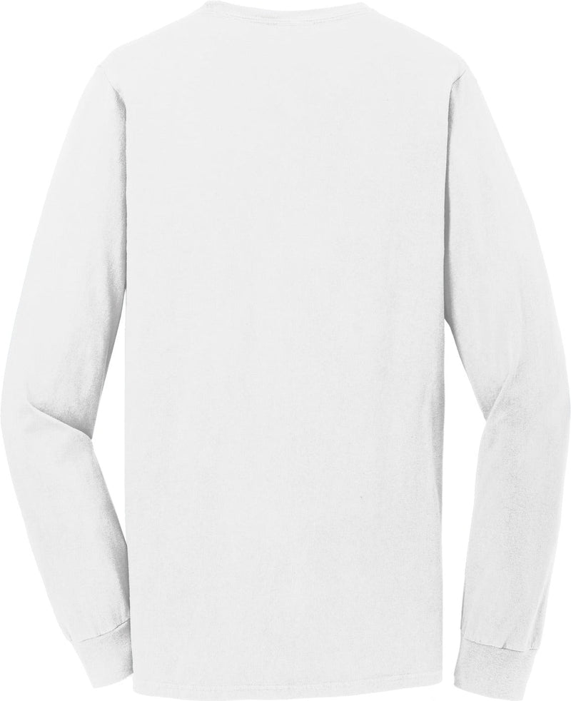 no-logo Port & Company Beach Wash Garment-Dyed Long Sleeve Pocket Tee-Regular-Port & Company-Thread Logic