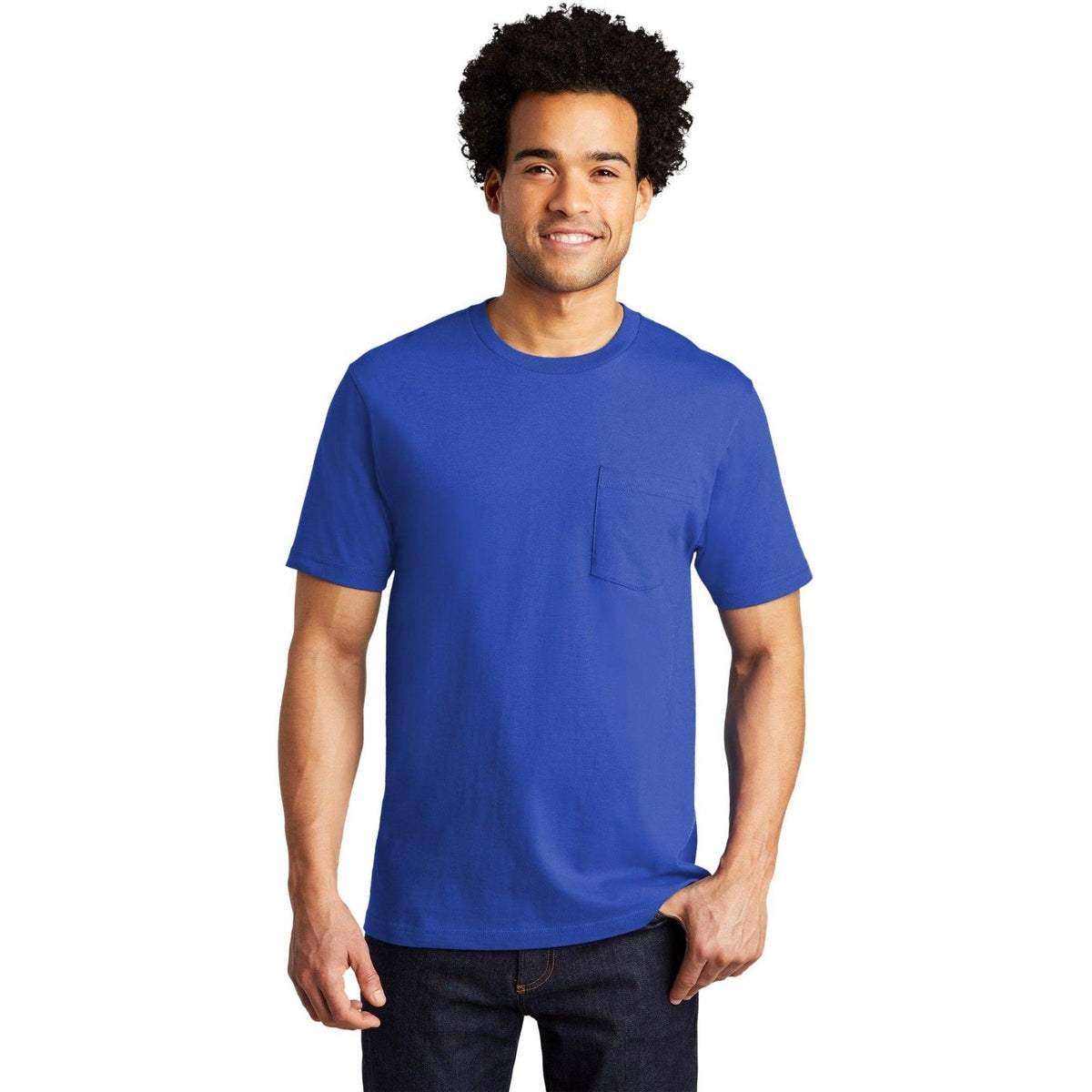 no-logo Port & Company Bouncer Pocket Tee-Regular-Port & Company-Thread Logic